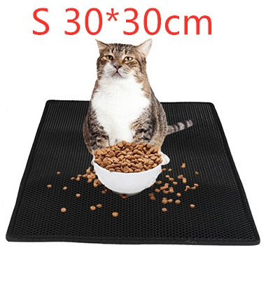 Mess-Free Honeycomb Cat Litter Mat – No More Scattered Litter! - Pet house