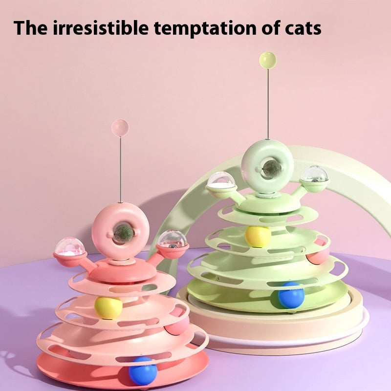 Cat’s Favorite 4-Level Ball Tower – Endless Fun & Exercise! - Pet house