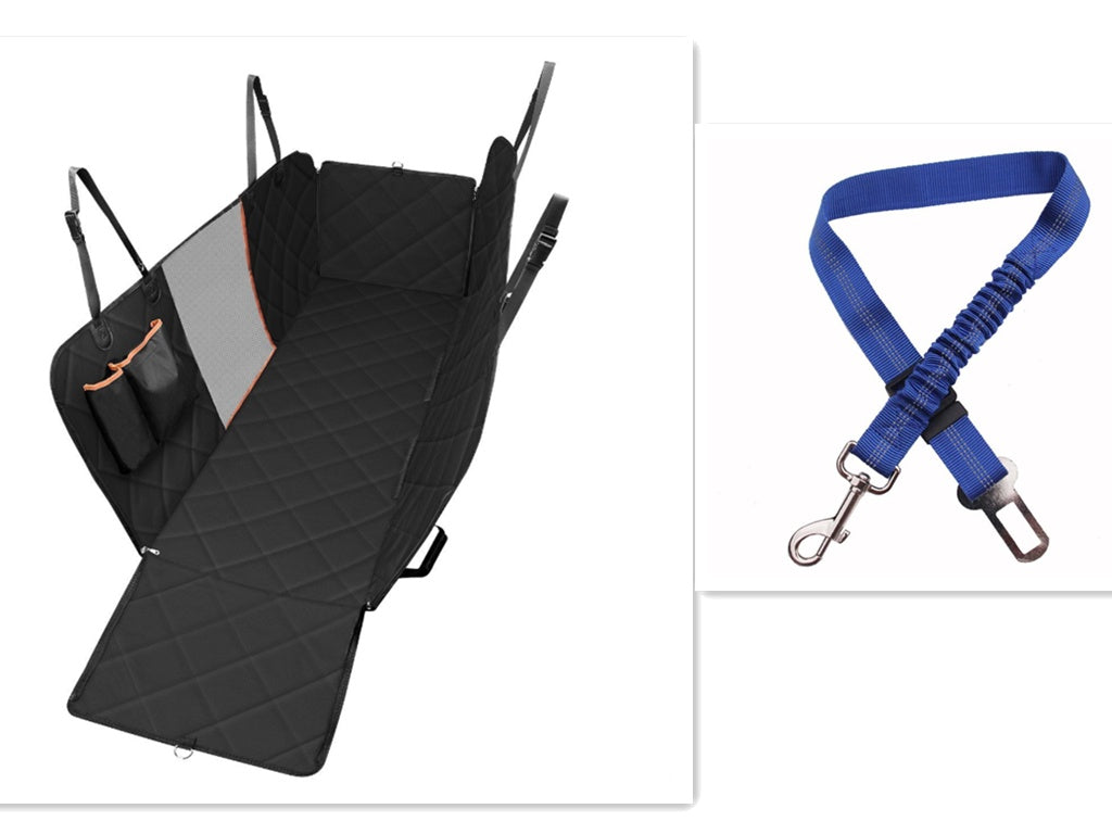 Premium Dog Car Seat Cover & Hammock – Mesh View Safety Protector with Zipper & Pocket - Pet house