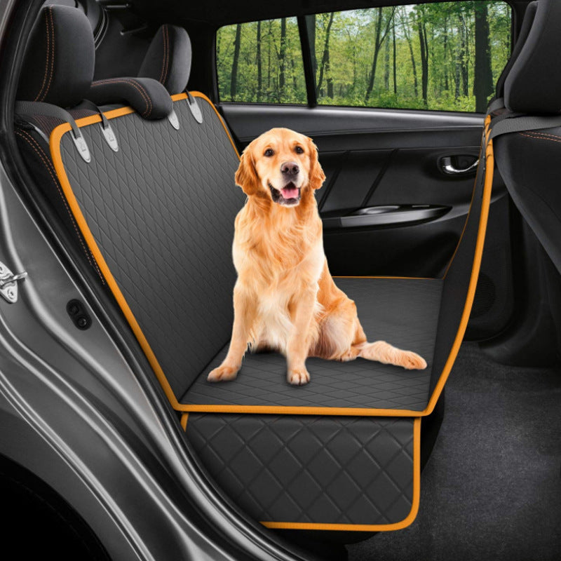 Premium Dog Car Seat Cover & Hammock – Mesh View Safety Protector with Zipper & Pocket - Pet house