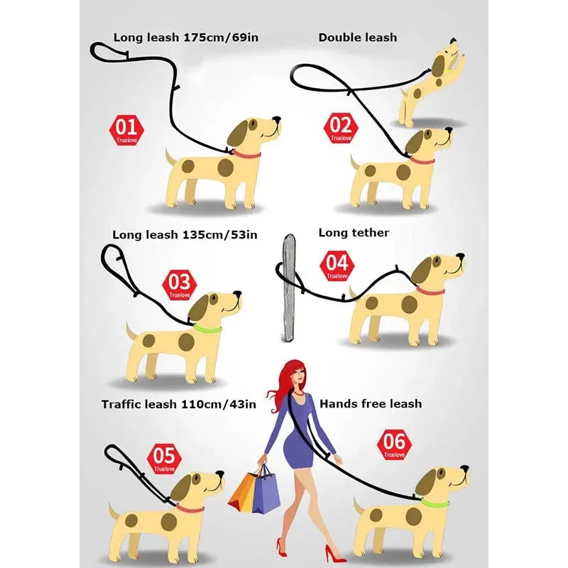 7-in-1 Multi-Function Dog Leash – Hands-Free, Adjustable & Reflective! - Pet house