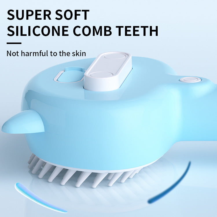Rechargeable Self-Cleaning Pet Grooming Brush – Gentle & Effective! - Pet house