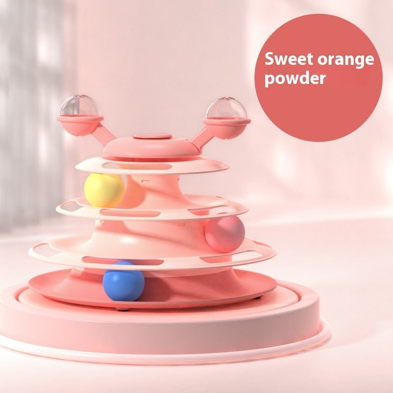 Cat’s Favorite 4-Level Ball Tower – Endless Fun & Exercise! - Pet house
