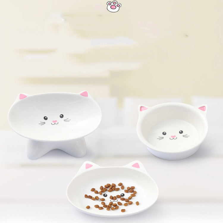 Cute & Durable Cat Face Ceramic Bowl – Stylish, Safe & Easy to Clean! - Pet house