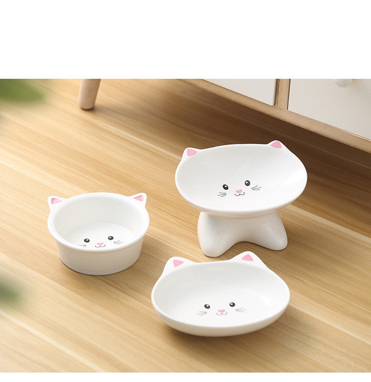 Cute & Durable Cat Face Ceramic Bowl – Stylish, Safe & Easy to Clean! - Pet house