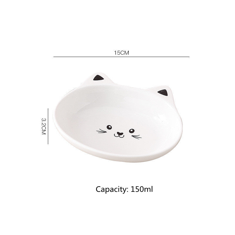 Cute & Durable Cat Face Ceramic Bowl – Stylish, Safe & Easy to Clean! - Pet house