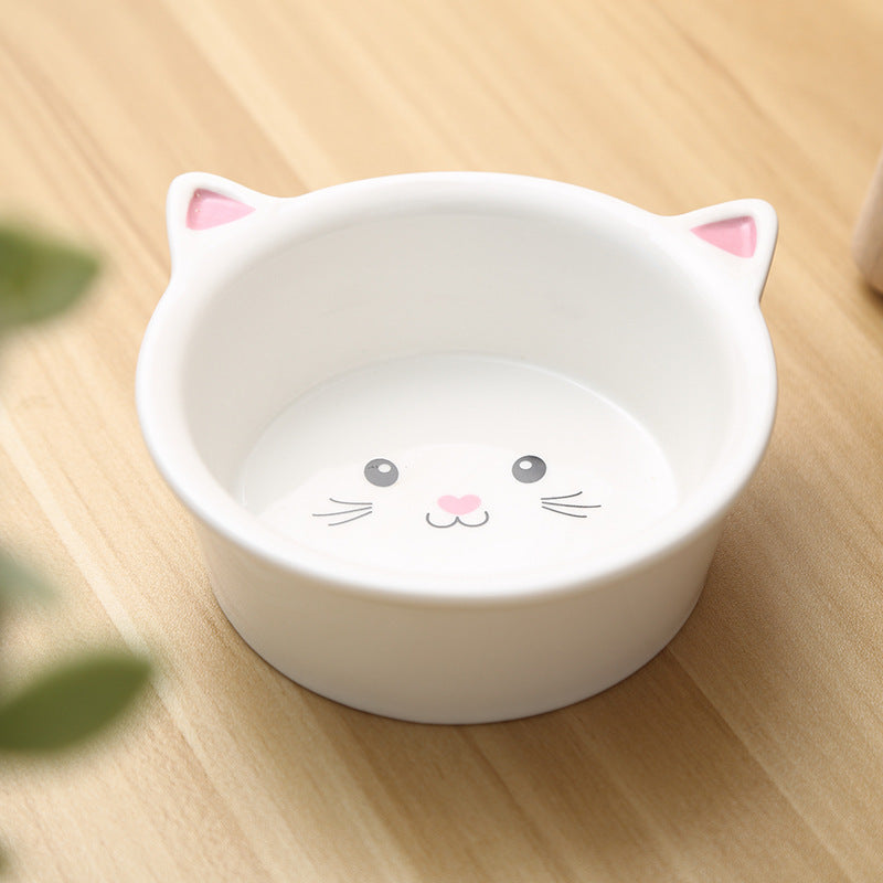 Cute & Durable Cat Face Ceramic Bowl – Stylish, Safe & Easy to Clean! - Pet house