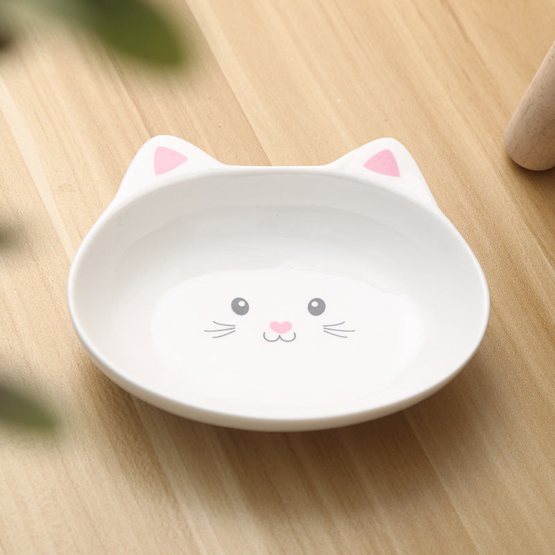Cute & Durable Cat Face Ceramic Bowl – Stylish, Safe & Easy to Clean! - Pet house