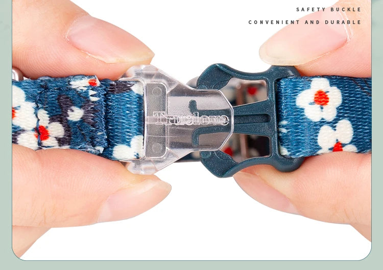 Floral Pet Collar with Bell – Stylish, Adjustable & Personalized! - Pet house