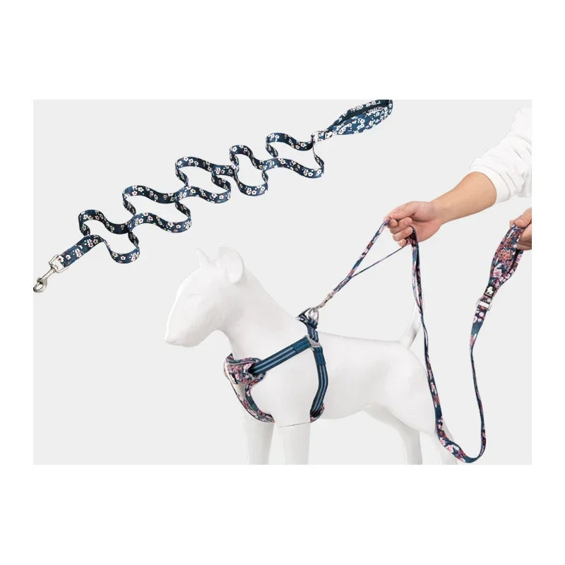 Floral Pet Leash – Soft Padded Handle & Extra Control! - Pet house