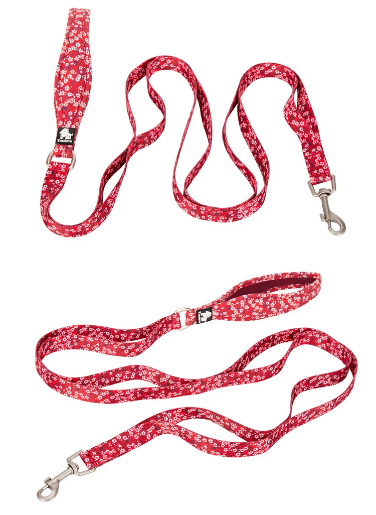Floral Pet Leash – Soft Padded Handle & Extra Control! - Pet house