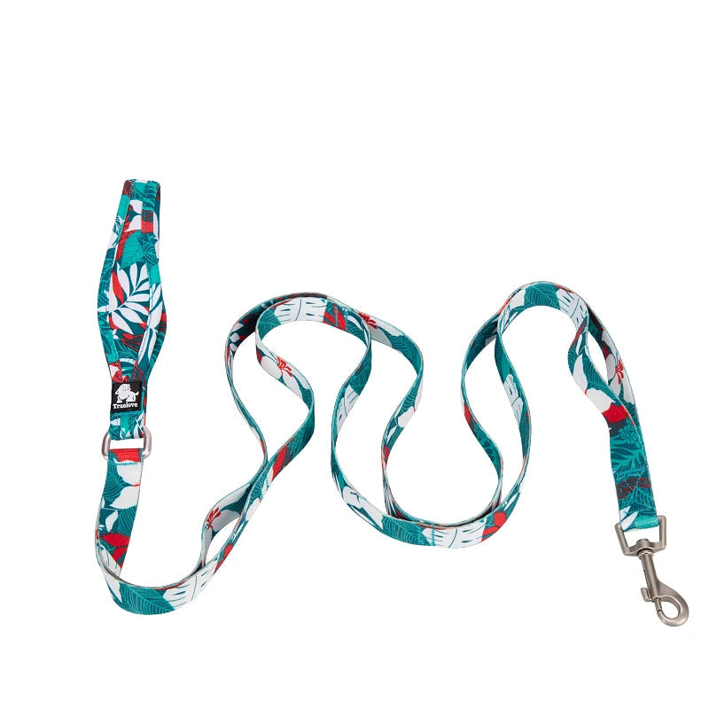 Floral Pet Leash – Soft Padded Handle & Extra Control! - Pet house