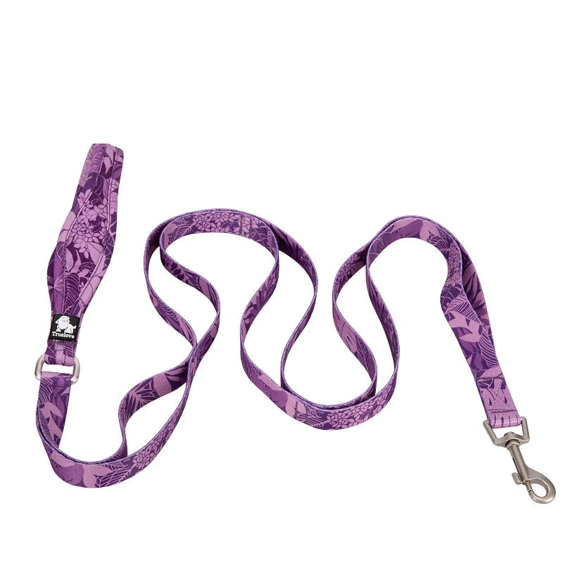 Floral Pet Leash – Soft Padded Handle & Extra Control! - Pet house
