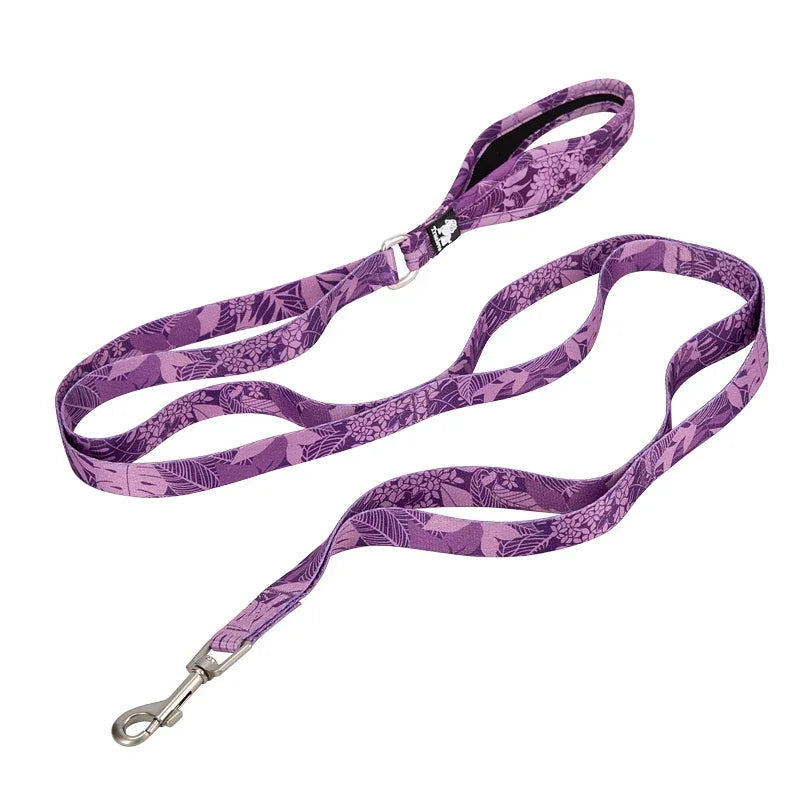 Floral Pet Leash – Soft Padded Handle & Extra Control! - Pet house
