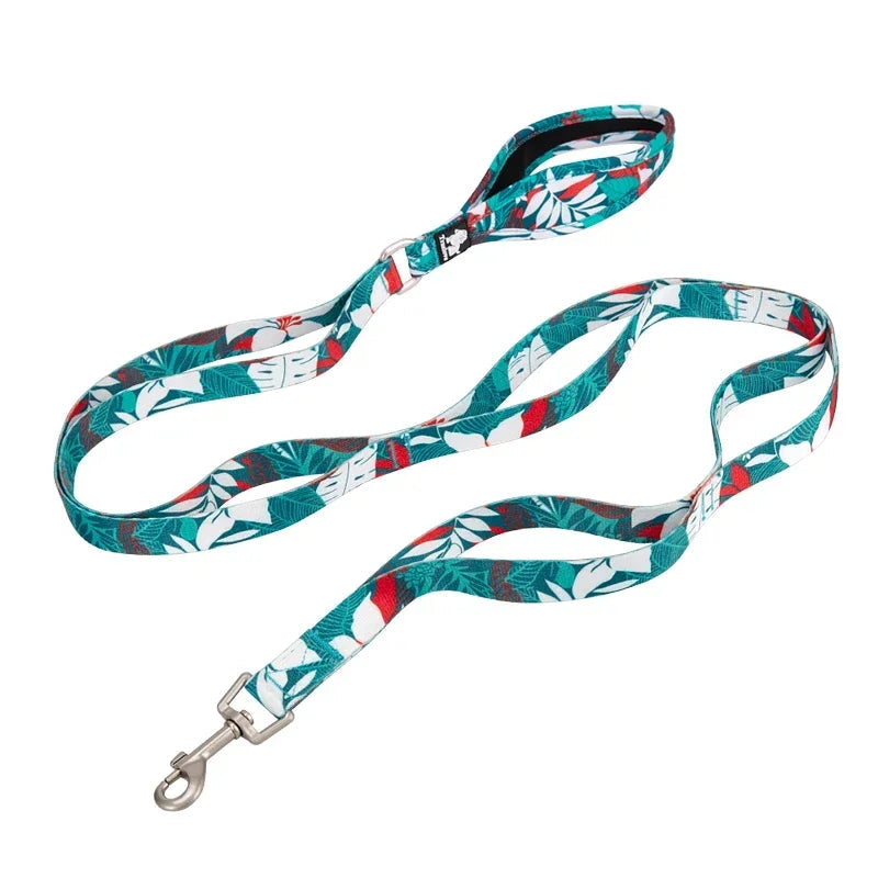 Floral Pet Leash – Soft Padded Handle & Extra Control! - Pet house