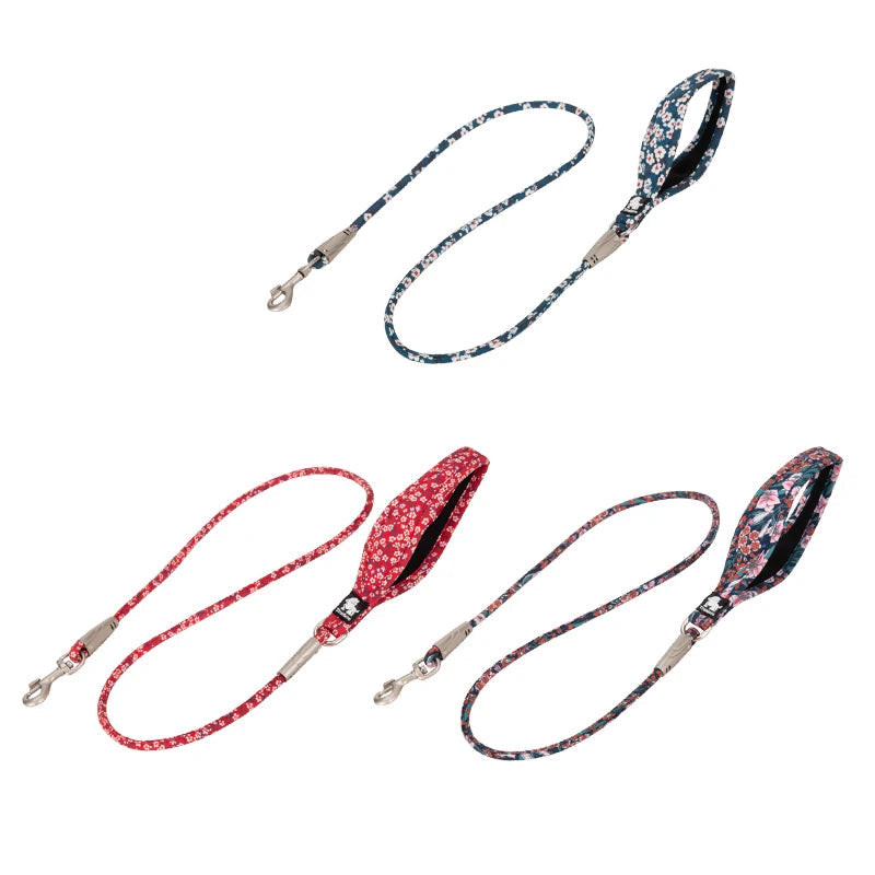 Floral Rope Pet Leash – Stylish, Comfortable & Durable! - Pet house