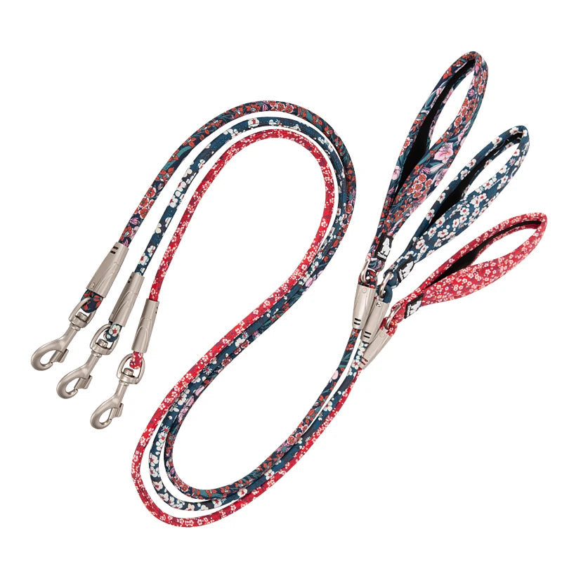 Floral Rope Pet Leash – Stylish, Comfortable & Durable! - Pet house