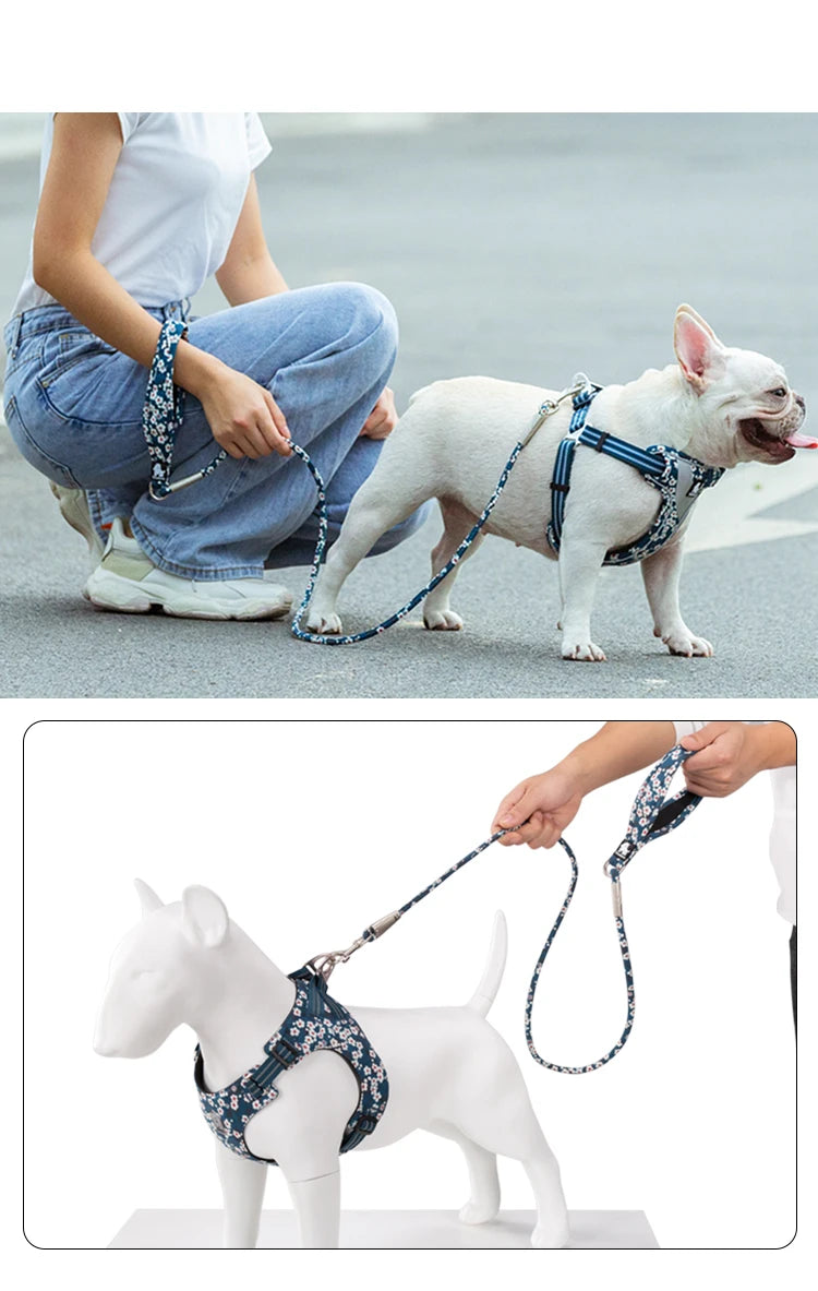 Floral Rope Pet Leash – Stylish, Comfortable & Durable! - Pet house