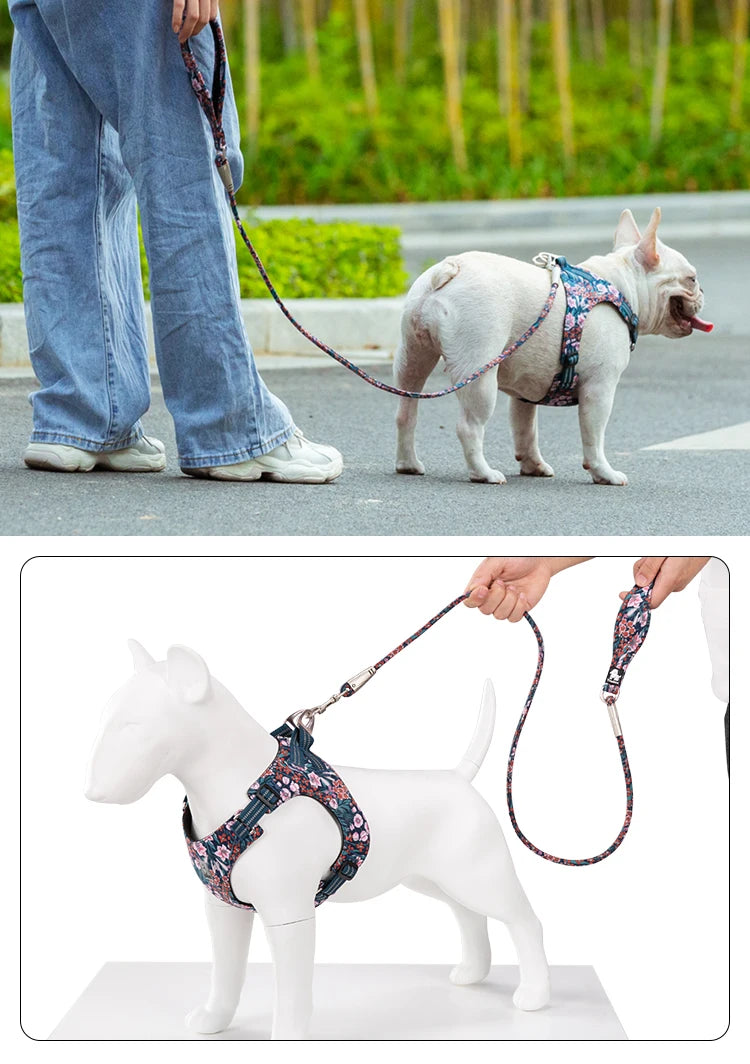 Floral Rope Pet Leash – Stylish, Comfortable & Durable! - Pet house