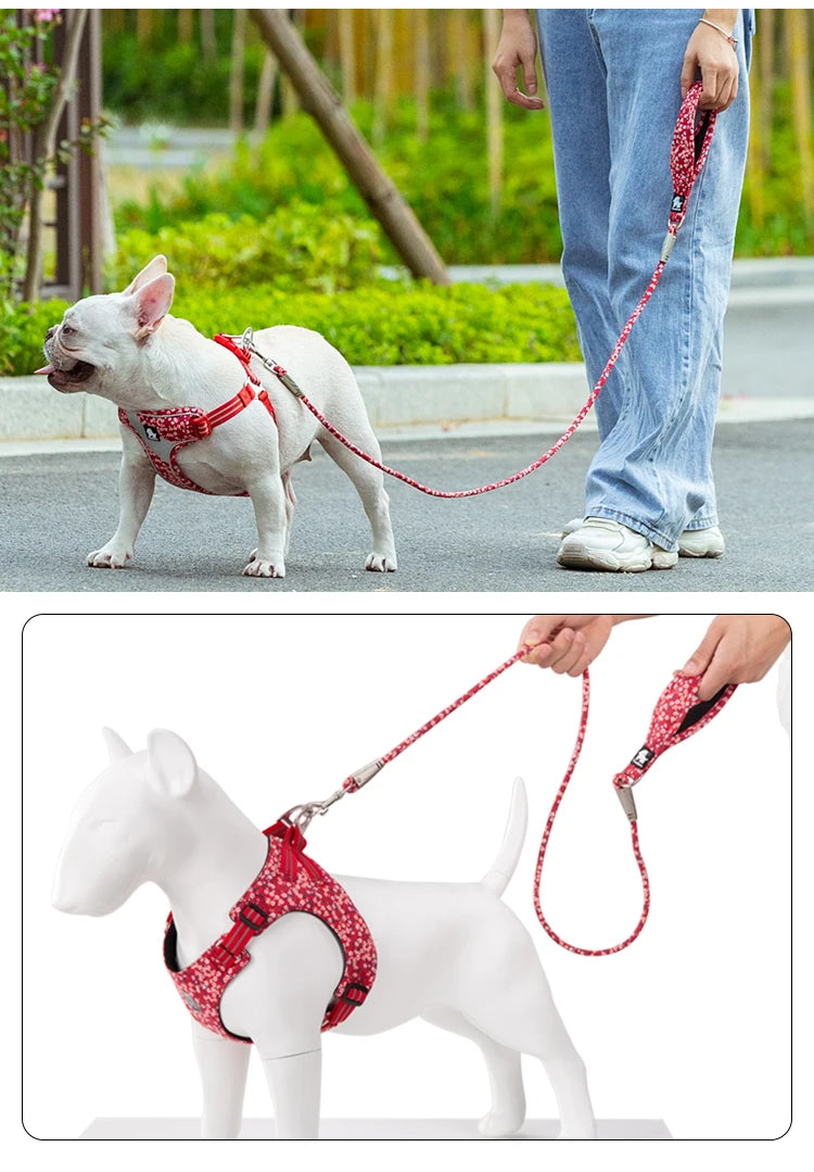 Floral Rope Pet Leash – Stylish, Comfortable & Durable! - Pet house