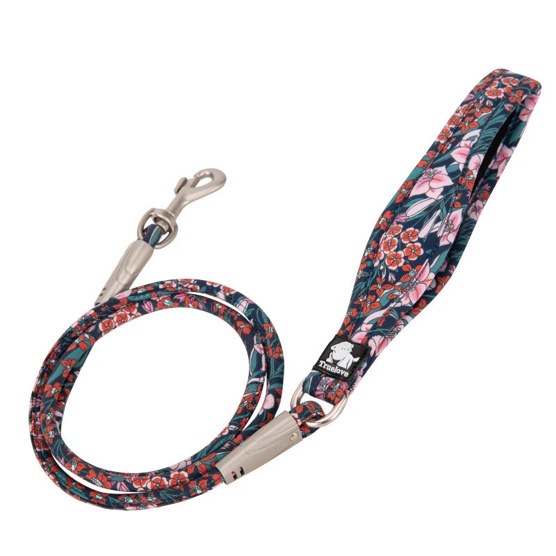 Floral Rope Pet Leash – Stylish, Comfortable & Durable! - Pet house