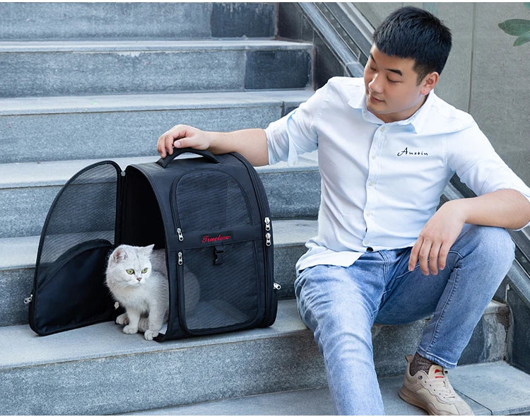 Portable Pet Backpack – Breathable, Lightweight & Travel-Ready! - Pet house