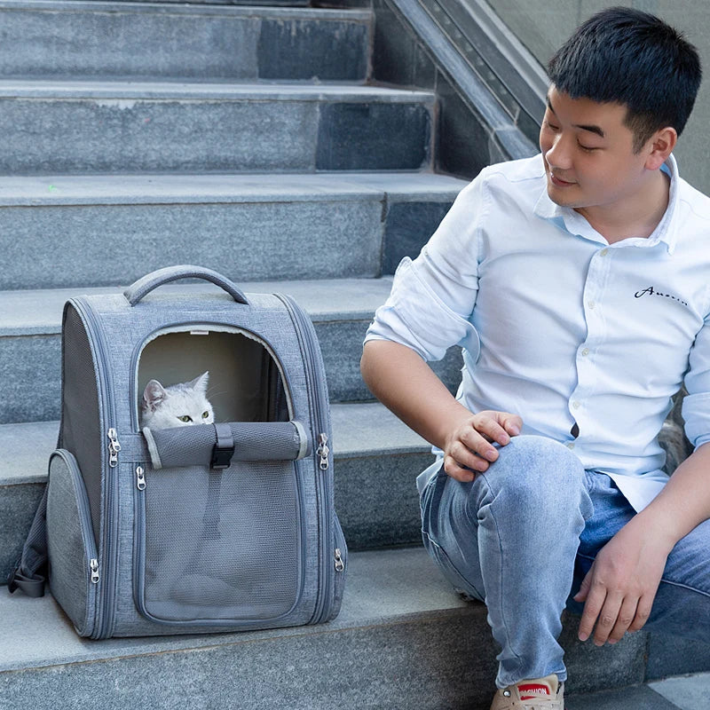 Portable Pet Backpack – Breathable, Lightweight & Travel-Ready! - Pet house