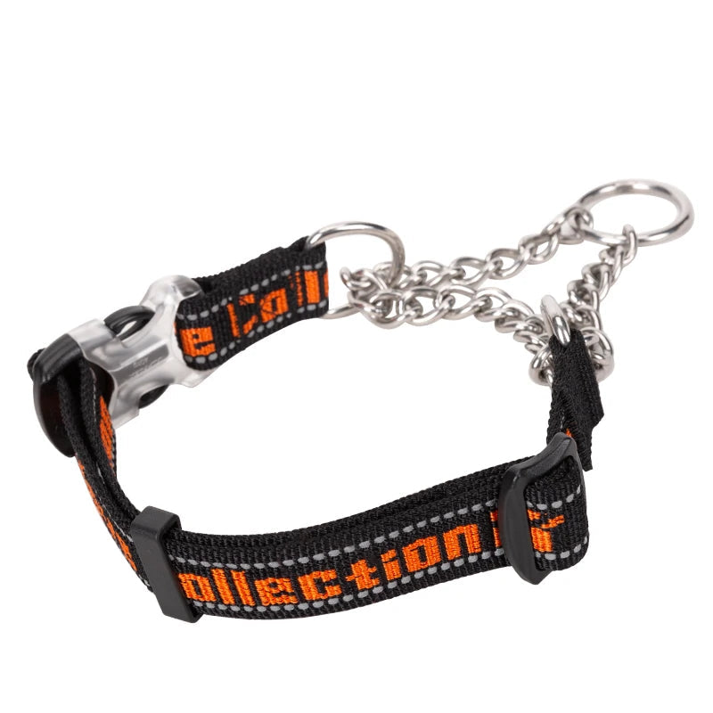 Heavy-Duty P-Chain Dog Collar – Adjustable, Reflective & Secure! - Pet house
