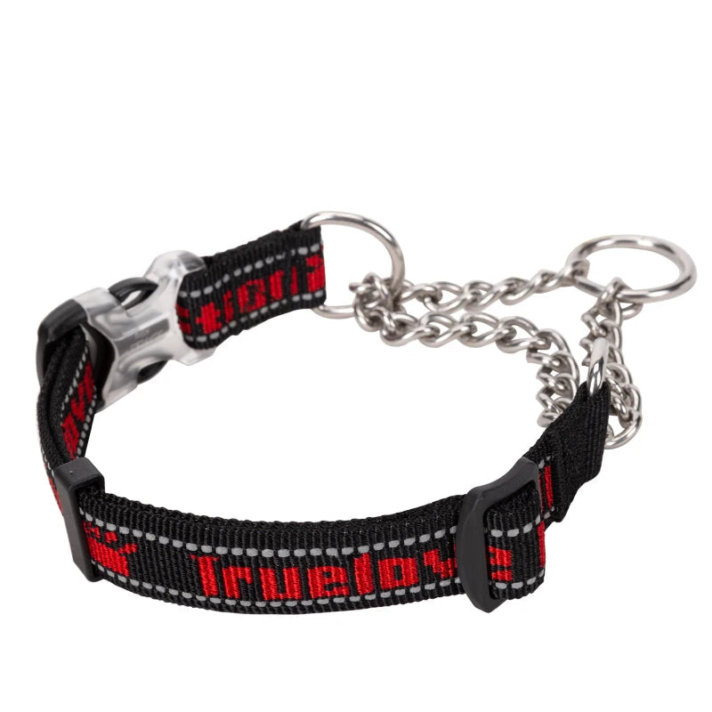 Heavy-Duty P-Chain Dog Collar – Adjustable, Reflective & Secure! - Pet house