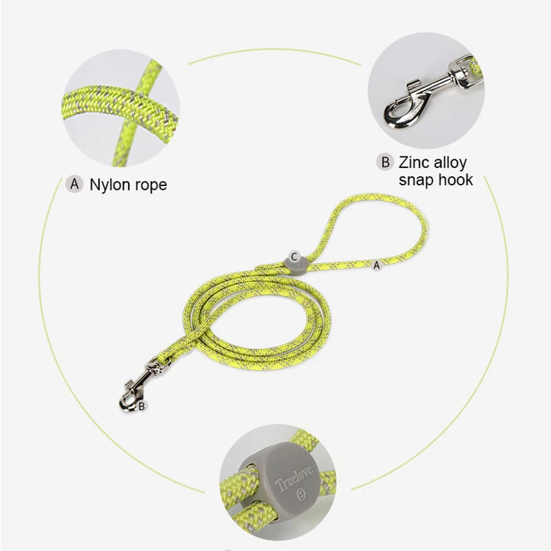 Lightweight Nylon Rope Pet Leash – Stylish, Secure & Durable - Pet house