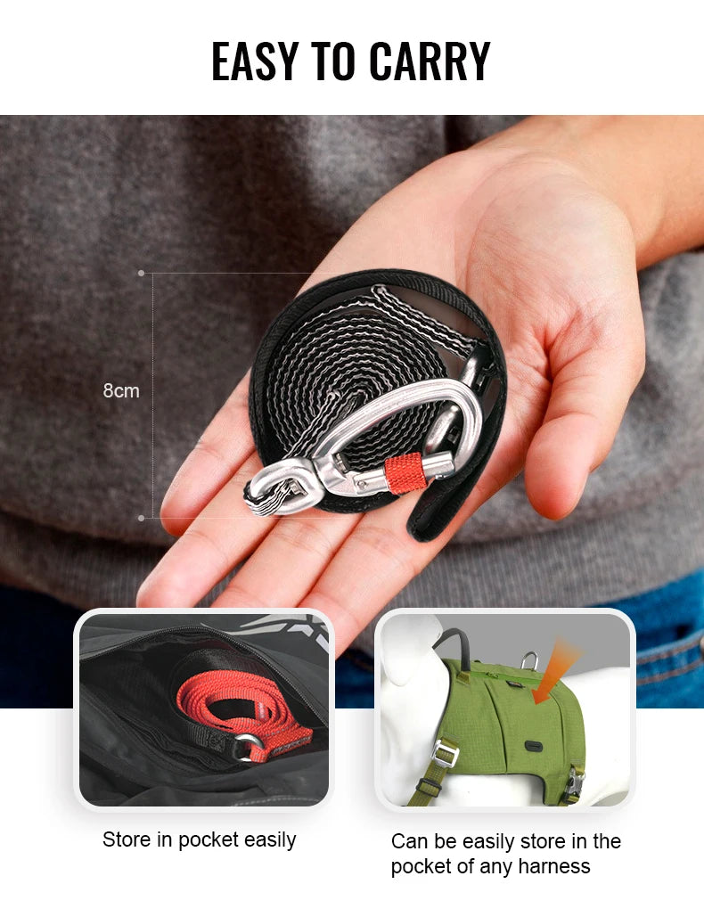 Lightweight Reflective Dog Leash – Stylish, Secure & Adjustable! - Pet house