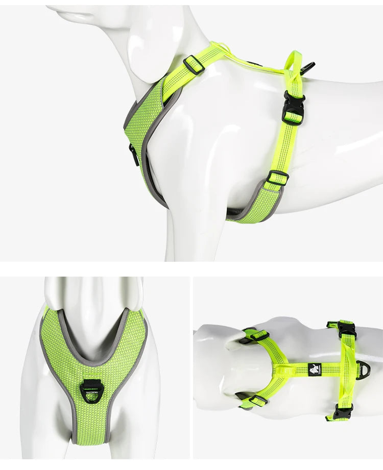 Reflective No-Pull Dog Harness – Adjustable, Secure & Training-Ready! - Pet house
