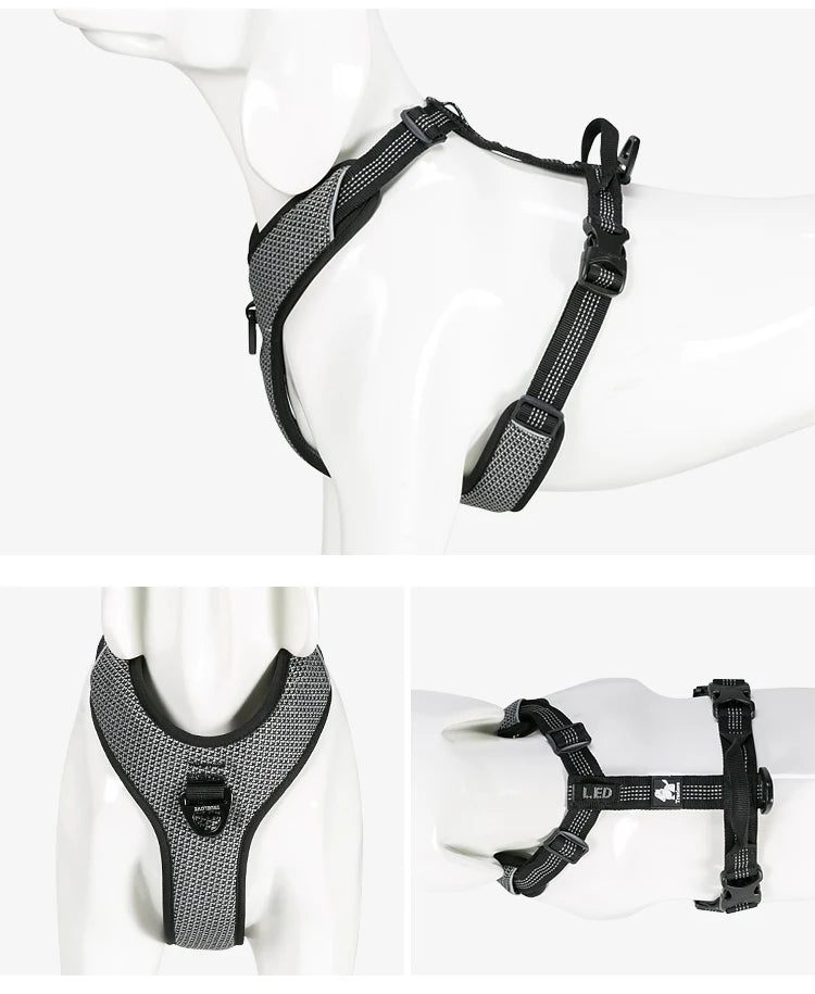 Reflective No-Pull Dog Harness – Adjustable, Secure & Training-Ready! - Pet house