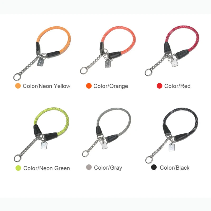 Reflective P-Chain Training Collar – Durable, Adjustable & Secure! - Pet house