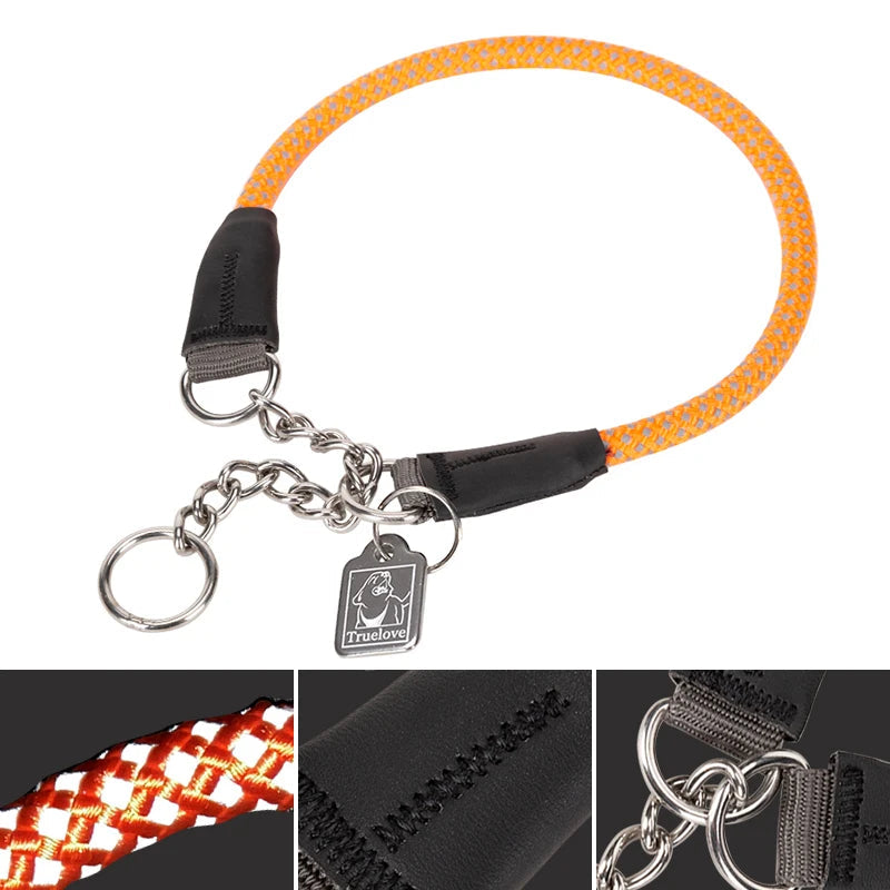 Reflective P-Chain Training Collar – Durable, Adjustable & Secure! - Pet house