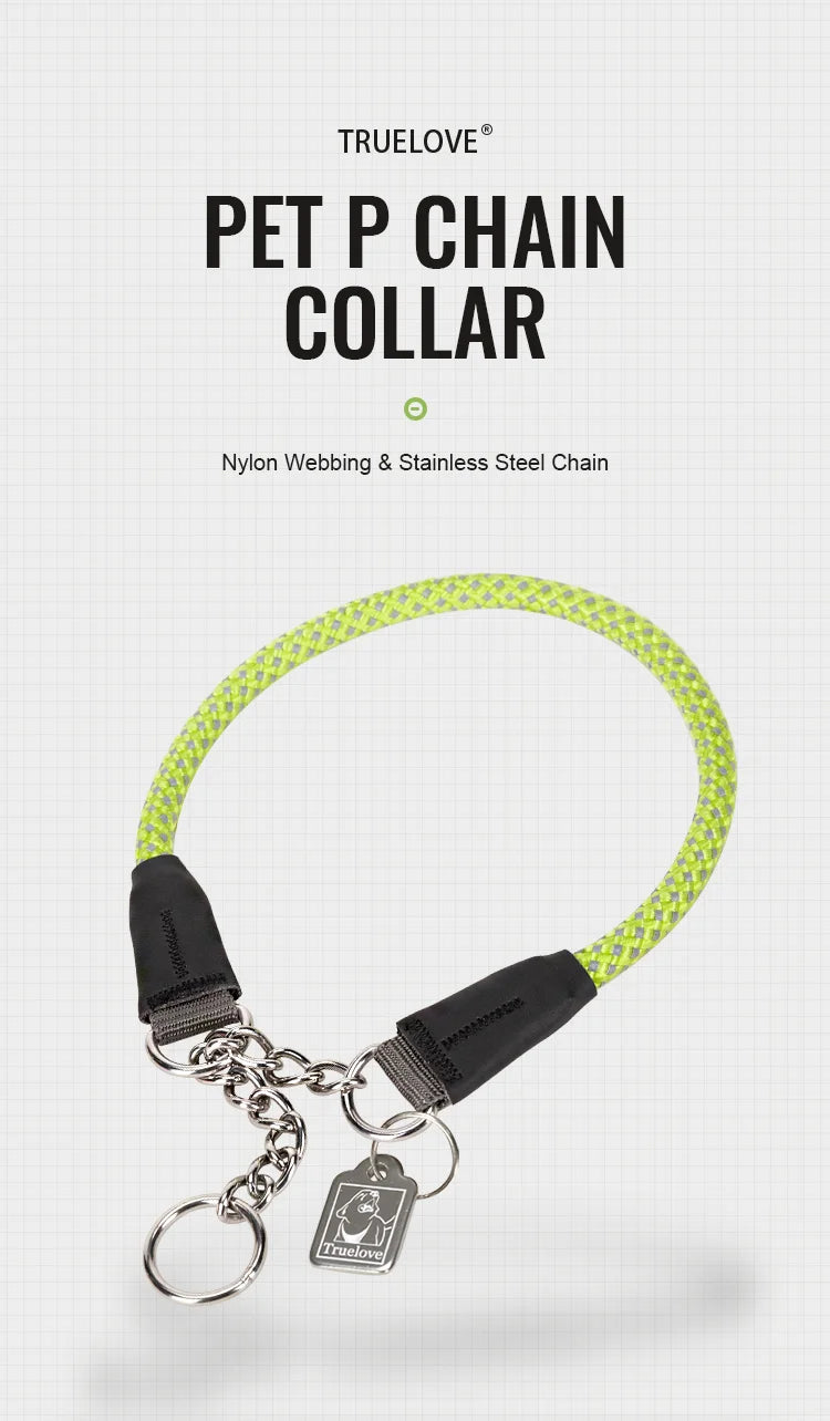 Reflective P-Chain Training Collar – Durable, Adjustable & Secure! - Pet house