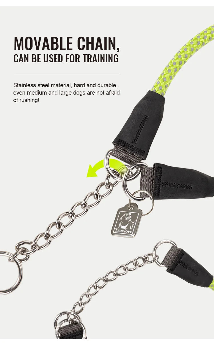 Reflective P-Chain Training Collar – Durable, Adjustable & Secure! - Pet house