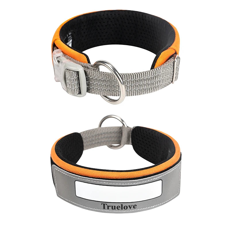 Reflective Personalized Dog Collar – Adjustable, Breathable & Durable! - Pet house