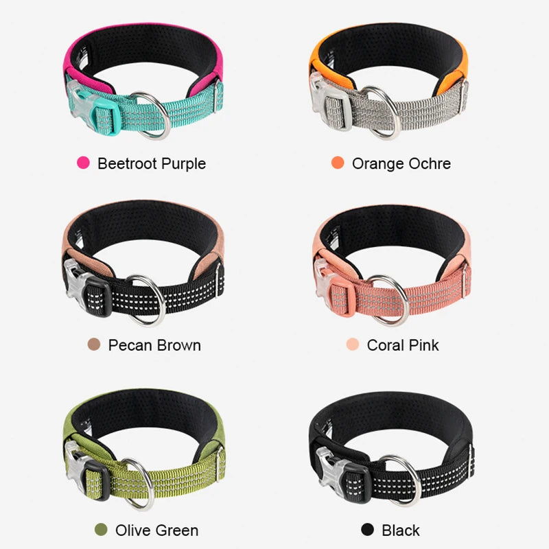Reflective Personalized Dog Collar – Adjustable, Breathable & Durable! - Pet house