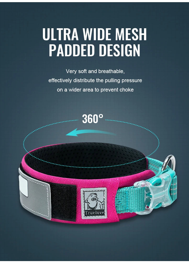 Reflective Personalized Dog Collar – Adjustable, Breathable & Durable! - Pet house