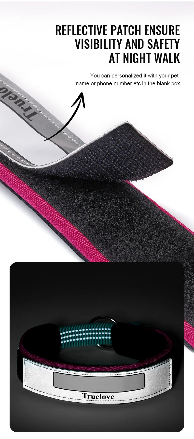 Reflective Personalized Dog Collar – Adjustable, Breathable & Durable! - Pet house