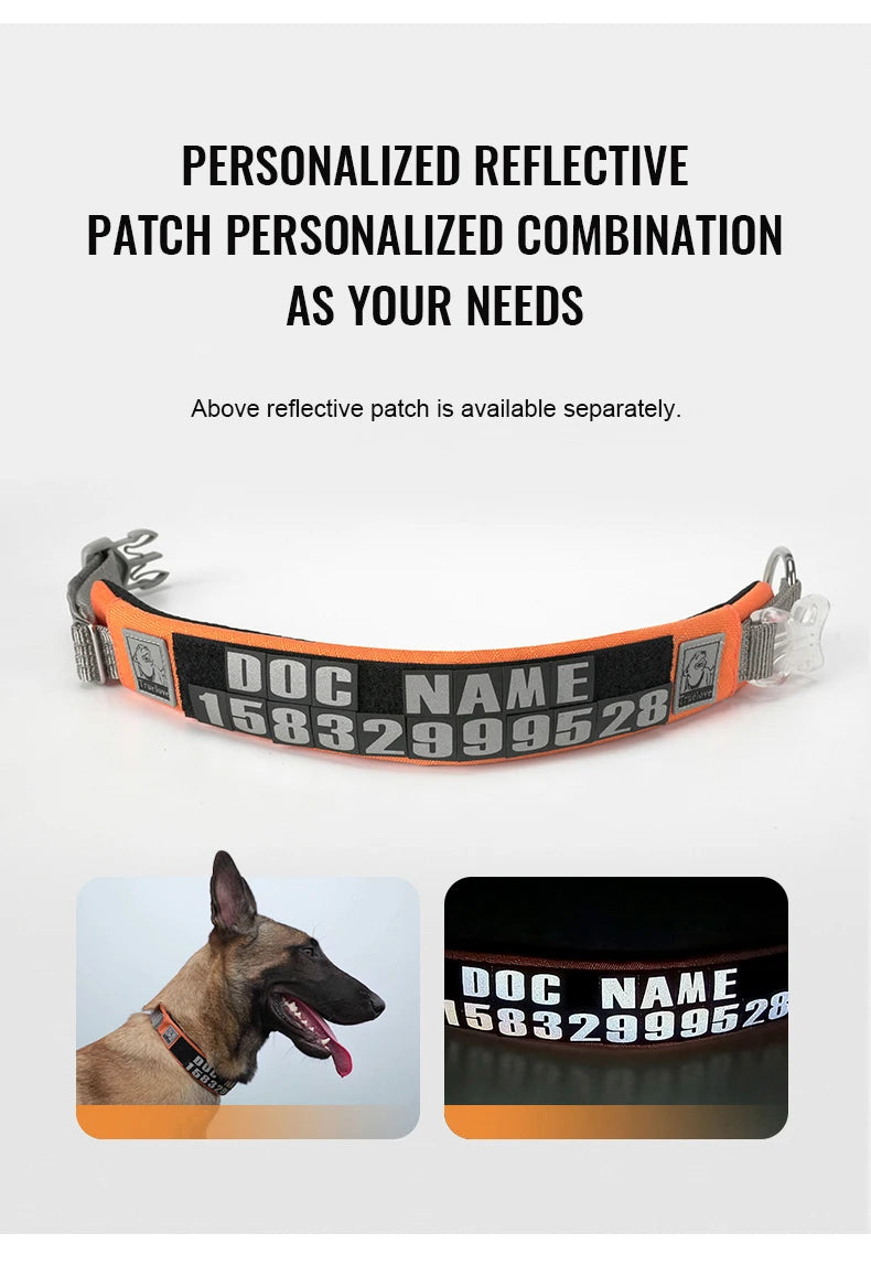 Reflective Personalized Dog Collar – Adjustable, Breathable & Durable! - Pet house