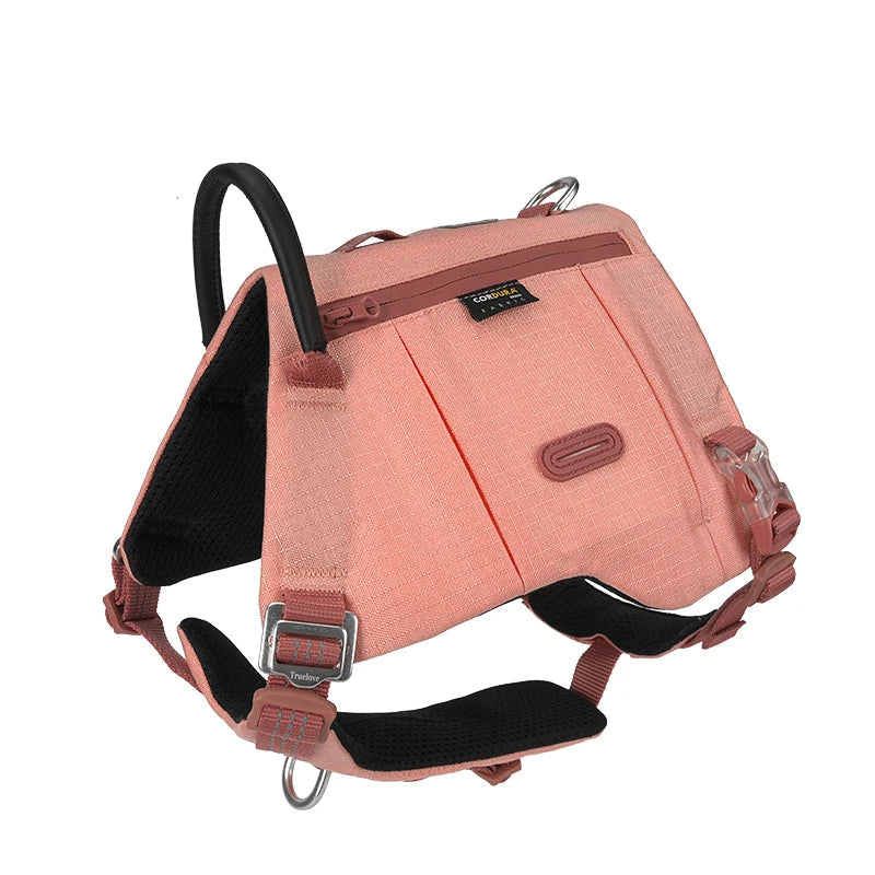 Adjustable Dog Backpack Harness – Tactical, Durable & Adventure-Ready! - Pet house
