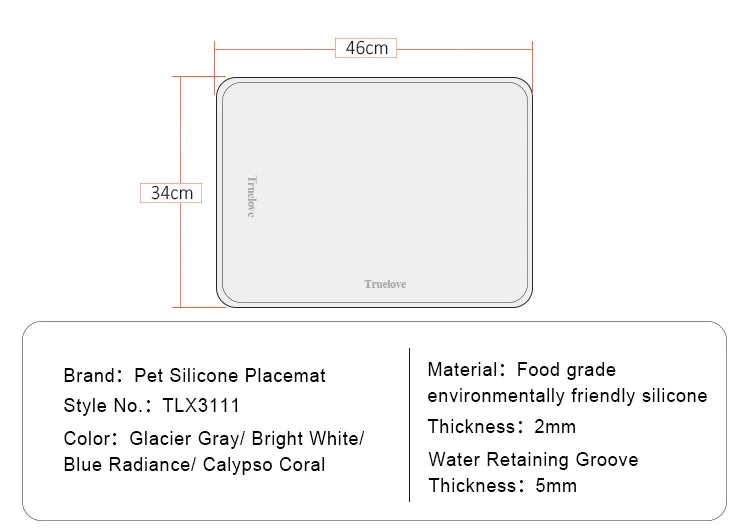 Waterproof Silicone Pet Feeding Mat – Spill-Proof & Floor Protection! - Pet house