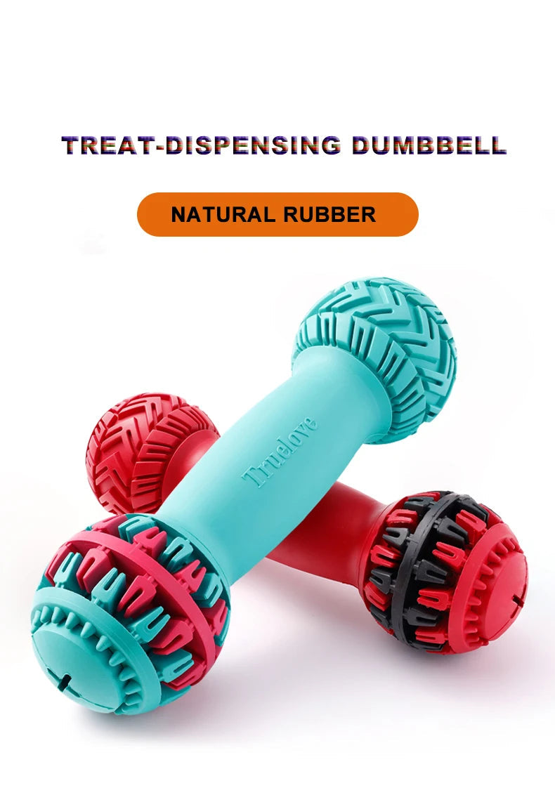 Leak-Proof Dumbbell Treat Dispenser – Slow Feeder & IQ Training Toy! - Pet house