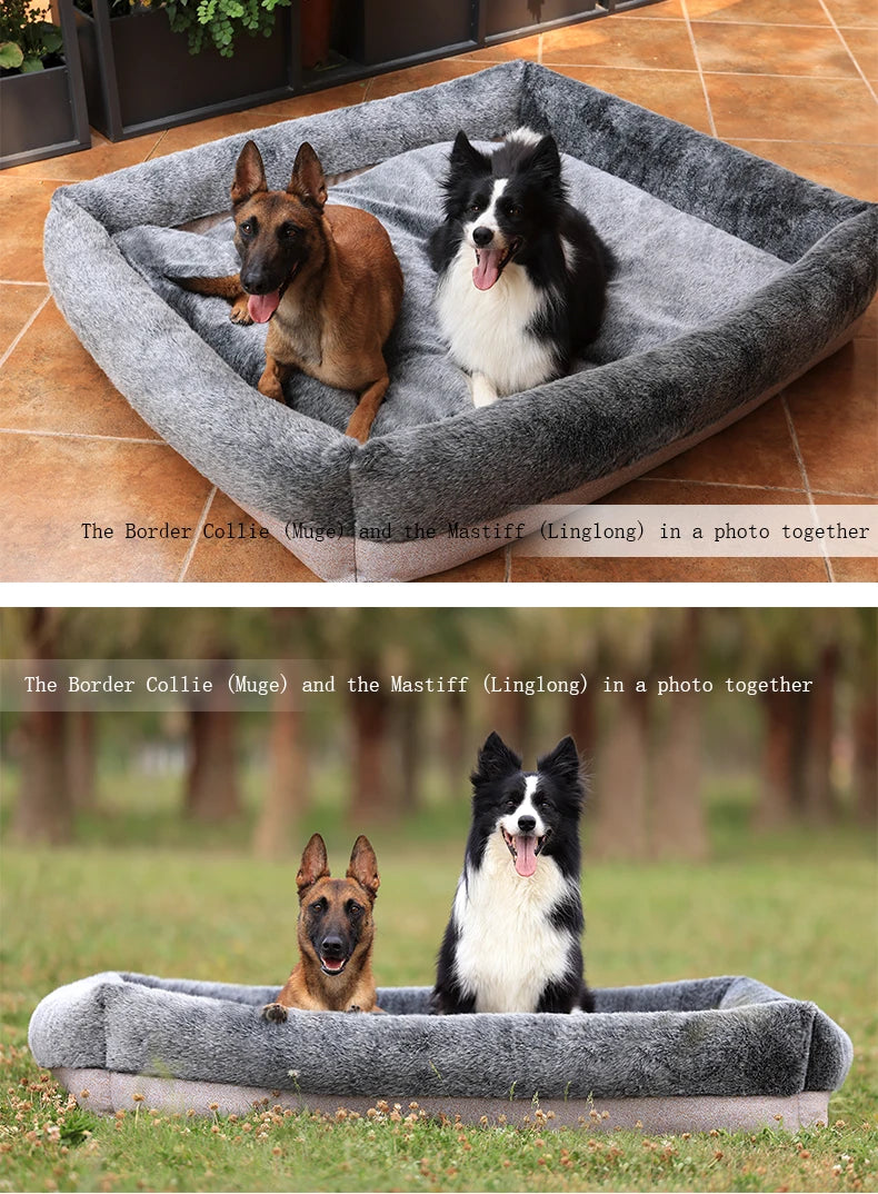 Plush Warmer Pet Bed – Ultra-Soft, Self-Warming & Cozy for Winter! - Pet house
