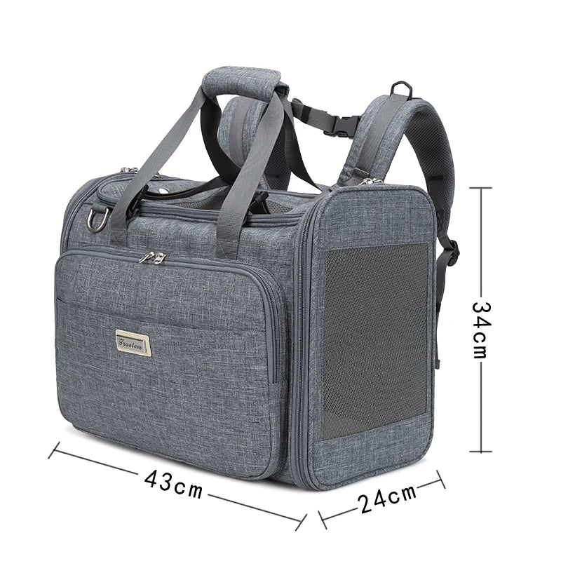 Water-Resistant Pet Carrier – Eco-Friendly, Breathable & Travel-Ready! - Pet house