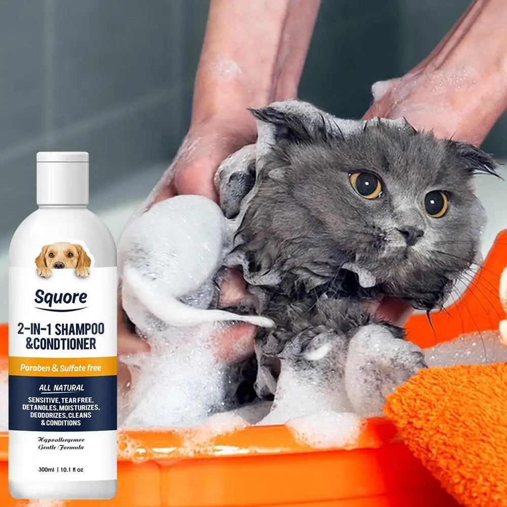 2-in-1 Dog Shampoo & Conditioner – Moisturizing & pH-Balanced for Sensitive Skin - Pet house