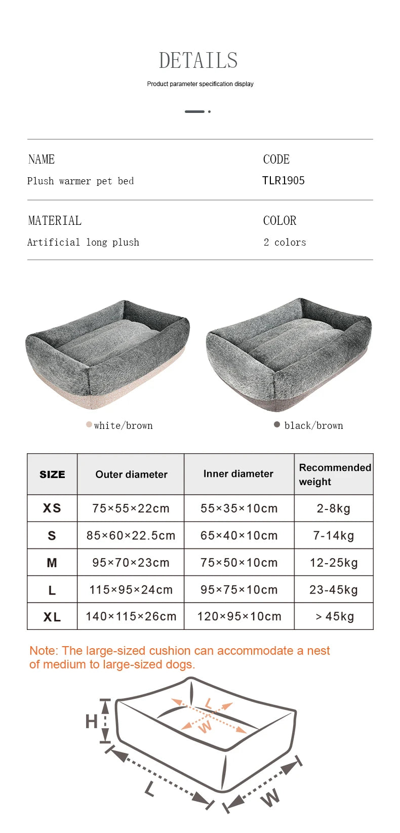 Plush Warmer Pet Bed – Ultra-Soft, Self-Warming & Cozy for Winter! - Pet house