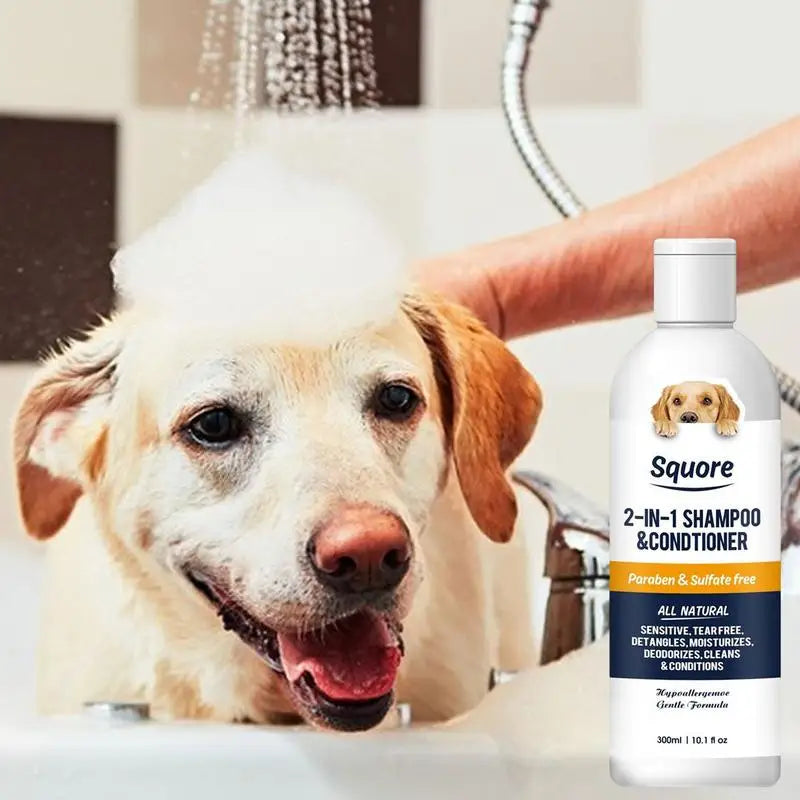 2-in-1 Dog Shampoo & Conditioner – Moisturizing & pH-Balanced for Sensitive Skin - Pet house